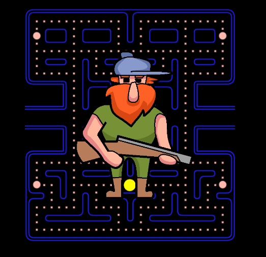 Hunterman Pacman Game